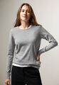 CECIL 302754 BASIC Sweatshirt langarm Feinstrickpullover Strickdetails grau