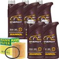 MANN-FILTER ÖLFILTER mit DICHTUNG + 5 LITER 5W30 MANNOL ENERGY MOTORÖL 5W-30