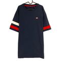 GANT Marineblau Retro Logo Kurzarm Kleid Größe M