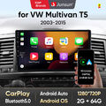 64GB Carplay Für VW T5 Multivan Autoradio GPS Bluetooth Navi Android13 RDS DAB+