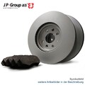 JP GROUP Bremsscheiben Set + Beläge für VW GOLF 2 19E 1G1 JETTA 1G2 165 Cat SEAT