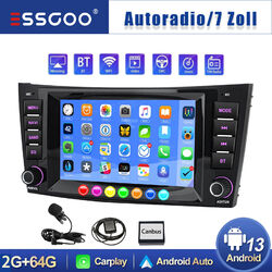 Autoradio Android 13 CarPlay  Für Mercedes Benz CLS E-Klasse W219 BT GPS Nav 64G