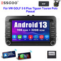 1+32G Für VW GOLF 5 6 Touran Caddy EOS DAB+ Autoradio Carplay Android 13 GPS Kam