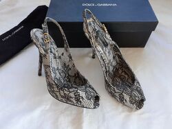 Dolce & Gabbana Leder Spitze Pumps NP: 800€ wie NEU Schuhe High Heels Gr. 39