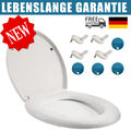 Toilettendeckel O-Form Toilettensitz WC Sitz mit Absenkautomatik Quick Release