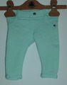 Mintfarbige  Jeggings mit Strukturmuster Gr. 62