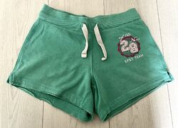 Sweatshorts mit kleinen Logo Print Gr.XS grün