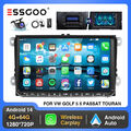 Autoradio 9" Android 14 Carplay GPS Nav DAB+ 4+64G Für VW GOLF 5 6 Passat kamera