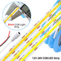 COB LED Streifen 12V 24V Weiß Leiste Band Stripe Lichterkette keine Lichtpunkte