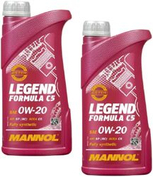 2x1 Liter MANNOL Legend Formula C5 Motoröl 0W-20 dexos1 MB 229.71 BMW LL-17FE+ 