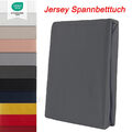 Jersey Spannbettlaken Spannbetttuch 100% Baumwolle Bettlaken Betttuch 160GSM DE