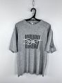 Vintage Reebok Big Logo T-Shirt Grau Größe S