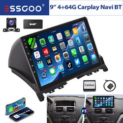 DAB+ Autoradio 4+64G Android13 Carplay GPS BT KAM Für Mercedes C Class W204 S204