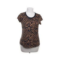 Marie Lund, T-shirt, Größe: S, Braun/Schwarz, Modal/Baumwolle, Zebra, Damen #saQ