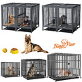 Hundebox XXL Große Hunde Hundekäfig Hundezwinger Stahl Indoor Outdoor auf Rollen