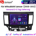 4+64G Carplay Autoradio Für Mitsubishi Lancer 2008-2012 GPS NAVI 4G WIFI BT DAB+