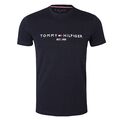 Tommy Hilfiger Herren T-Shirt Logo Rundhals EST - Größe M L XL XXL NEU OVP