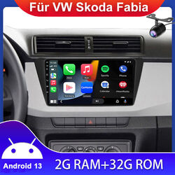CarPlay Für VW Skoda Fabia 2015-2019 Autoradio Android13 GPS Navi FM AM DAB 32GB