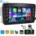 Android 13 Autoradio Für Mercedes Benz CLK W209 W203 W463 W208 GPS Navi 64G +Kam