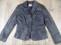 UTA RAASCH chicer weicher Lederblazer grau Gr. 36 TOP ZC118