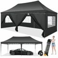 Pavillon 3x3-3x6m Wasserdicht Faltpavillon Pop Up Partyzelt Gartenzelt UV-Schutz