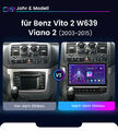 Für Mercedes Benz W639 Vito Viano W906 Sprinter W169 GPS Android 13.0 Autoradio