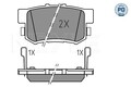 MEYLE Bremsbelagsatz, Scheibenbremse MEYLE-PD: Advanced perform 025 237 3615/PD