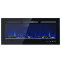 Elektrokamin Wandkamin Elektrisch Kamin mit Heizung LED flammeneffekt, 900/1800W