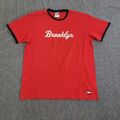 Tommy Hilfiger Herren Shirt Brooklyn T-Shirt Regular kurzarm Rot Rundhals Gr. M