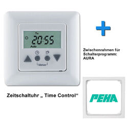 Rolladen Zeitschaltuhr Steuerung Time Control + PEHA Zwischenrahmen Rollo Motor