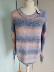Neu ❗️ESPRIT soft Pullover Sweater Baumwollgemisch Acryl Farbverlauf Rosa Blau 