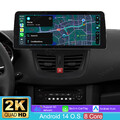 4+64GB Android 14 Autoradio Für Peugeot 207 CC 2006-2015 GPS WIFI Carplay FM RDS