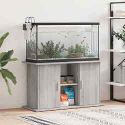 vidaXL Aquariumständer Grau Sonoma 101x41x58 cm Holzwerkstoff