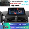 10.25" 4+32GB Carplay Android 13 Autoradio GPS Navi Bluetooth Für BMW X3 E83 DSP