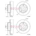 2X METZGER BREMSSCHEIBEN HINTEN 244,8mm VOLL PASSEND FÜR AUDI A4 VW PASSAT |