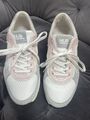 Hub Sneaker Schuhe Sportschuhe Turnschuhe Damen Leder Weiß Grau Rosa Gr.40