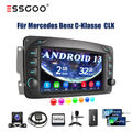 Autoradio Android 13 Carplay Navi RDS BT Für Mercedes CLK/C Klasse W209 W639 DAB