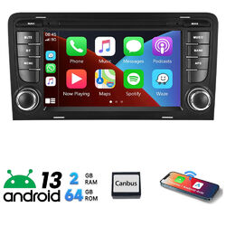 7" Android 13 Autoradio Carplay GPS Navi Wifi 2+64GB für Audi A3 S3 RS3 8P1 8PA