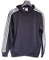 Adidas Damen Hoodie Kapuzenpullover Sweater Gr. S schwarz weiß Streifen TH3-108