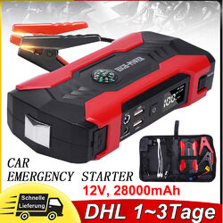 Auto KFZ Starthilfe Jump Starter 28000mAh 800 A Ladegerät Booster Powerbank DE