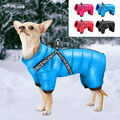 Hundemantel Winter Wasserdicht Hundejacke Pullover Hundegeschirr Hundeweste XS S