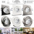 LED Einbaustrahler 230V 5W nd SET ultra flach 35mm Einbau Spot Leuchte PREM/CARR