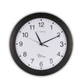 Cloxon Funkwanduhr schwarz Wanduhr 30 cm Uhr Wand schlicht für Küche Büro & Co.