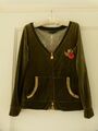 Neue RICARDA M. Jacke, Samtjacke Gr. 36 S Boden Cain