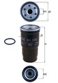 MAHLE ORIGINAL KC100D Kraftstofffilter für TOYOTA MAZDA SUBARU