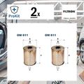 2x ORIGINAL® Filtron OM 611 Hydraulikfilter, Lenkung für Fiat Series 180