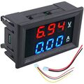 Voltmeter Amperemeter Digital LCD Blau Rot Anzeige 3V–30V 10A Multimeter Retoo