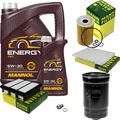 MANN Inspektionspaket 6 L MANNOL Energy 5W-30 für Hyundai i30 1.6 CRDi FD