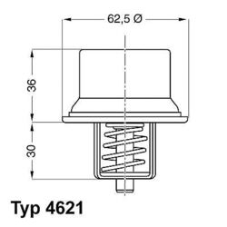 BORGWARNER (WAHLER) THERMOSTAT KÜHLMITTEL 80°C MIT DICHTUNG passend für BMW 3