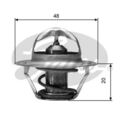 GATES Thermostat Kühlmittel TH00388G1 für FORD OPEL CHEVROLET SAAB DAEWOO 88 GFJ